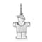 Rhodium Over 14k White Gold Satin Mini Boy Hugs Charm