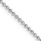 14k White Gold 1.2mm Diamond-Cut Beaded Pendant Chain 14 Inches