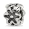Sterling Silver Antiqued Flower Bead