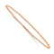 14k Rose Gold 1.8mm Beaded Slip-on Bangle