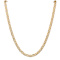 14k Yellow Gold 6.25mm Solid Concave Mariner 26 Inch Chain