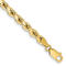 10k Yellow Gold 4.25mm Diamond-Cut Rope Link Bracelet