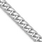 Rhodium Over 14k White Gold 6.25mm Solid Miami Cuban 24 Inch Chain