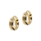 18K Yellow Gold Over Sterling Silver Polished 1/2" Round Hoop Earrings