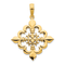 14k Yellow Gold Polished Fancy Pendant