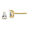 14K Yellow Gold 5x3mm Pear Cubic Zirconia Earrings