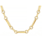 Scroll Necklace In 18K Gold Over Bronze 22 Inch