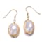 Baroque Pearl Drop Earrings In 14K Gold Over Sterling Silver