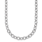 Rhodium Over Sterling Silver 6mm Oval Link 20 inch Chain