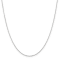 Rhodium Over Sterling Silver 1.25mm Cable Chain