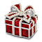 EXCITEMENT Simulated Pearl Red Gift Box Trinket Box