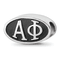 Sterling Silver LogoArt Alpha Phi Oval Greek Letters Bead