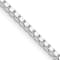 Rhodium Over Sterling Silver 1.75mm Box Chain