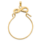 14K Yellow Gold Infinity Charm Holder Pendant