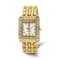 Charles Hubert Ladies Stainless Steel IP Plated Crystal Bezel 27x32mm Watch