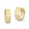 Bellissima Gold 14K Yellow Gold Hexagon Huggie Hoop Earrings