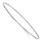 Rhodium Over 10k White Gold 1.5mm Polished Slip-on Bangle Bracelet