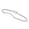 CZ Bezel-Set Tennis Bracelet In Sterling Silver