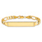 10k Yellow Gold Figaro Link ID Bracelet