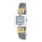 Charles Hubert Two-tone MOP Dial Stainless Steel Wire Bangle Watch