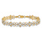 14K Two-tone Gold Diamond-Cut Fancy Bracelet