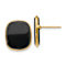 14k Yellow Gold Black Onyx Stud Earrings