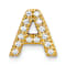 10k Yellow Gold 0.112 ctw Diamond Letter A Initial Charm