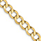 14k Yellow Gold 6.5mm Curb Link 24 Inch Chain