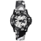 Armani Exchange Men's Classic White Dial, Two-tone Fabric Watch