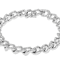 Pave CZ Curb Link Bracelet In Platinum-Enhanced Sterling Silver 9.26ctw