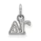 Rhodium Over Sterling Silver LogoArt Delta Gamma Extra Small Pendant