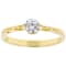 White Cubic Zirconia 18K Yellow Gold Over Sterling Silver Promise Ring 0.55ctw