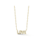 Rachel Zoe CZ "LOVE" Pendant Necklace on Paperclip Chain in
14K Gold Over Sterling Silver