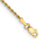 10k Yellow Gold 2mm Rope Link Bracelet