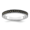 Rhodium Over Sterling Silver Stackable Expressions Marcasite Band