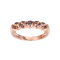 Mocha Cubic Zirconia 18k Rose Gold Over Sterling Silver Ring 1.55ctw