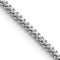Rhodium Over 14k White Gold 1.3mm Solid Franco 24 Inch Chain