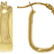 Geometric Statement Hoop Earrings In 10K Gold