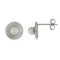 White Cultured Freshwater Pearl 14k White Gold Earrings 4-4.5mm