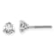 14K White Gold Lab Grown Diamond 2/3ctw VS/SI GH Screw Back 3-Prong Earrings