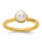 14K Yellow Gold Over Sterling Silver Stackable Expressions White
Freshwater Cultured Pearl Ring