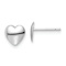 Rhodium Over 14k White Gold Children's 6.25mm Polished Heart Stud Earrings