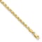 14K Yellow Gold Polished Double-Sided Heart 6-inch Child's Bracelet