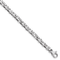 Rhodium Over 14k White Gold 4.3mm Hand-polished Fancy Link Bracelet