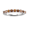 Yellow Citrine Sterling Silver Half Eternity Band