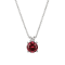 Red Lab Created Ruby Rhodium Over Sterling Silver Necklace 1.07ctw