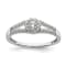 Rhodium Over 10K White Gold Lab Grown Diamond Complete Halo Engagement
Ring 0.34ctw