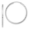 Rhodium Over 14k White Gold Diamond-Cut 1 3/16" Square Tube Endless
Hoop Earrings