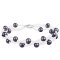 6-7mm Black Cultured Freshwater Pearl Silver  Bracelet