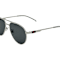 Gucci Silver Tone Aviator Frame / Gray Lenses Sunglasses